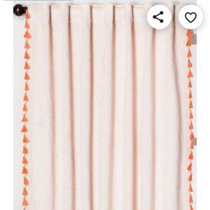 Opalhouse Blush Velvet Tassel Curtains